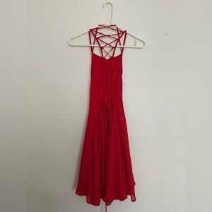 Lulu lemon red “corset” dress